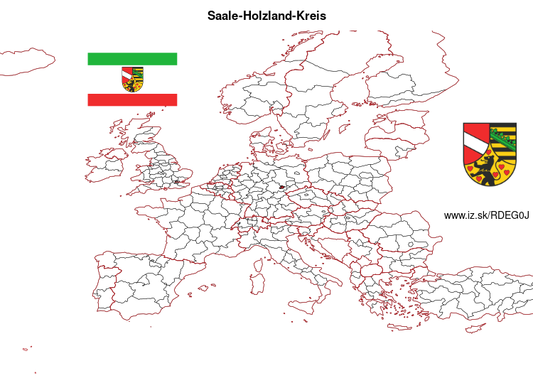 mapka Saale-Holzland-Kreis DEG0J