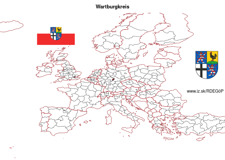 mapka Wartburgkreis DEG0P