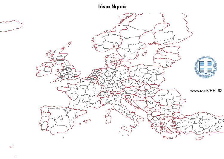 mapka Ιόνια Νησιά EL62