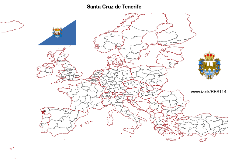 mapka Santa Cruz de Tenerife ES114
