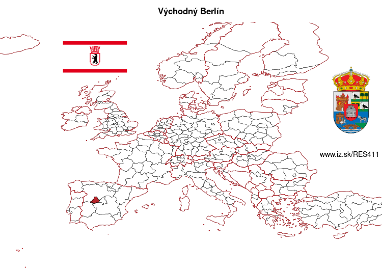mapka Východný Berlín ES411