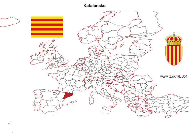 mapka Katalánsko ES51