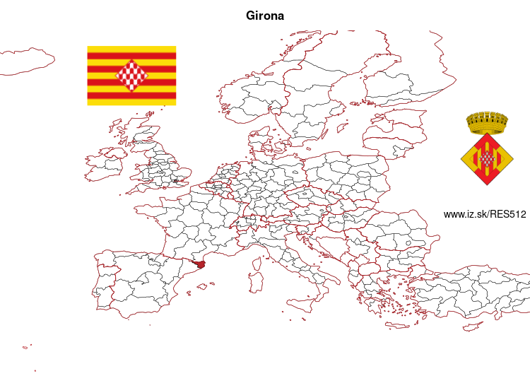 mapka Girona ES512