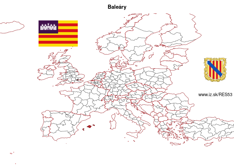 mapka Baleáry ES53