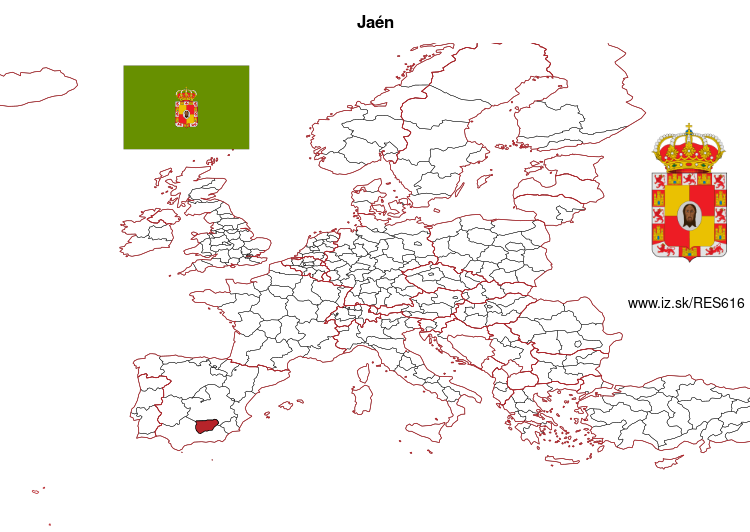 mapka Jaén ES616