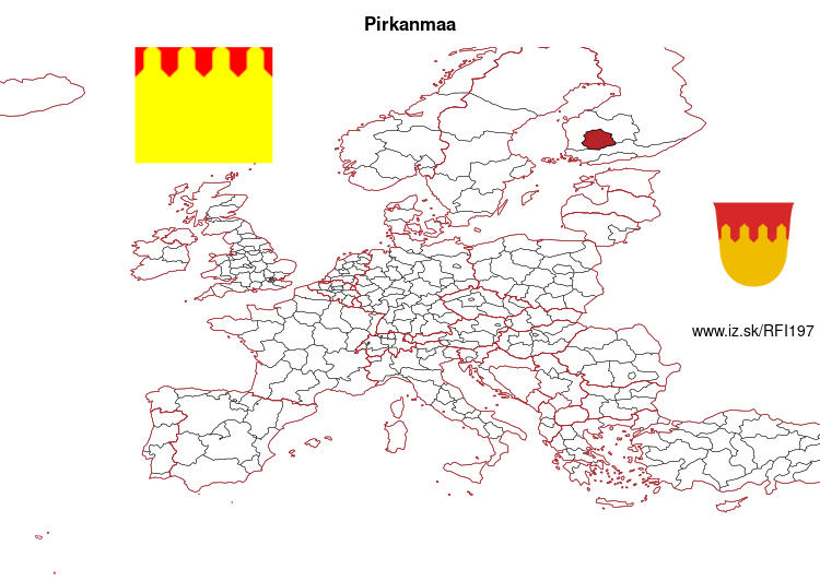 mapka Pirkanmaa FI197