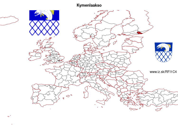 mapka Kymenlaakso FI1C4