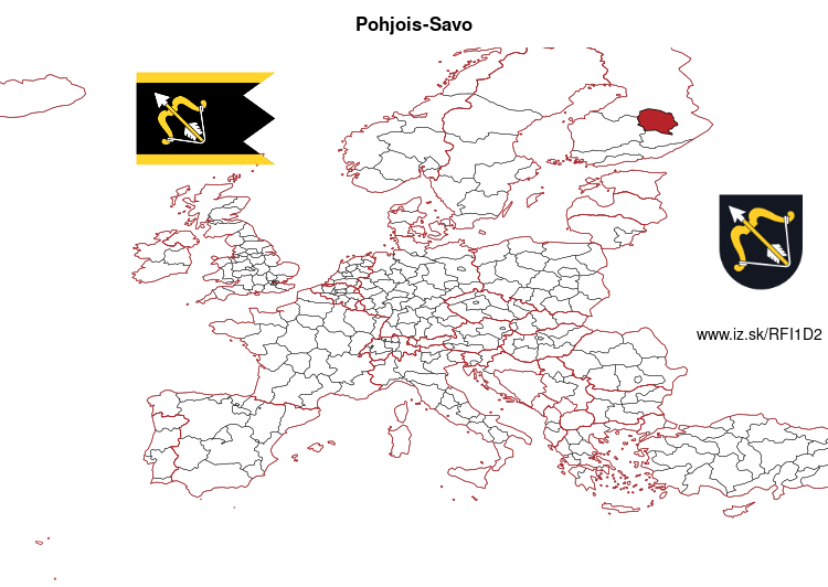 mapka Pohjois-Savo FI1D2