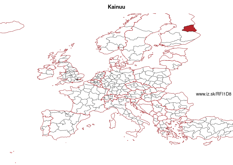 mapka Kainuu FI1D8