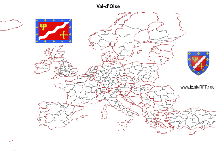 mapka Val-d’Oise FR108