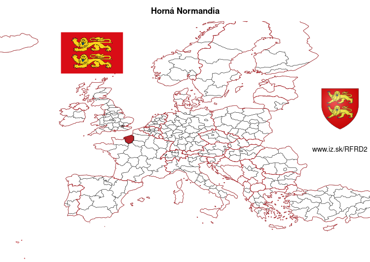 mapka Horná Normandia FRD2