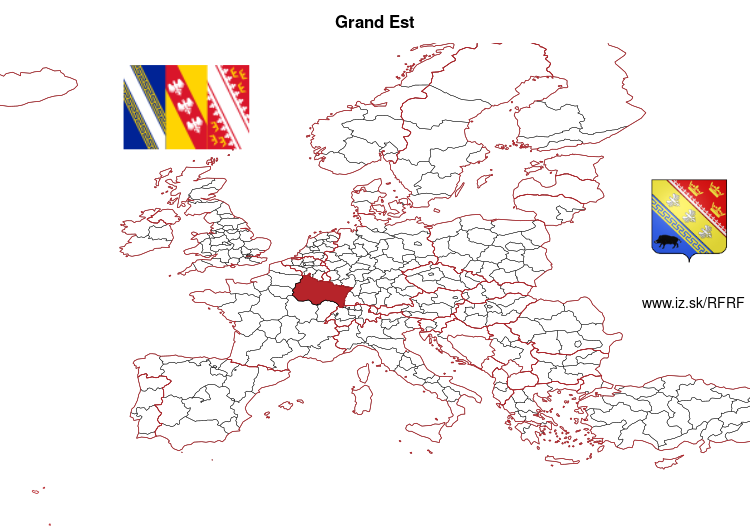 mapka Grand Est FRF