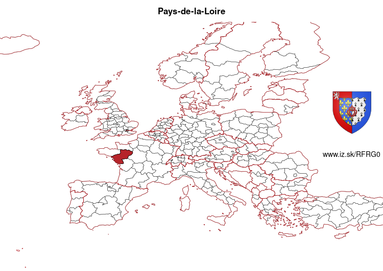 mapka Pays-de-la-Loire FRG0
