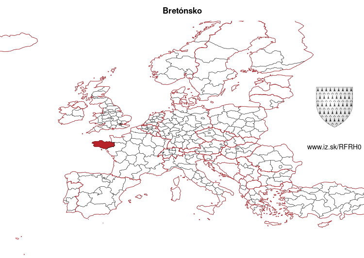 mapka Bretónsko FRH0