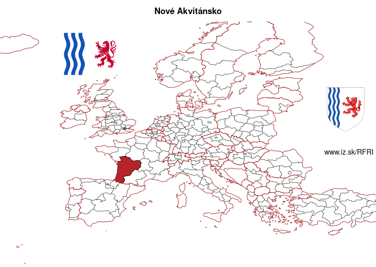 mapka Nové Akvitánsko FRI