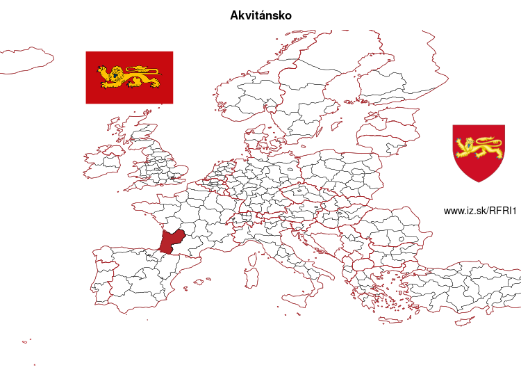 mapka Akvitánsko FRI1