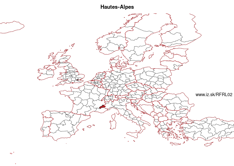 mapka Hautes-Alpes FRL02