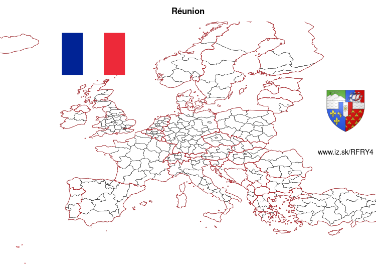 mapka Réunion FRY4