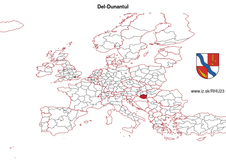 mapka Del-Dunantul HU23