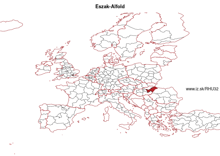 mapka Eszak-Alfold HU32