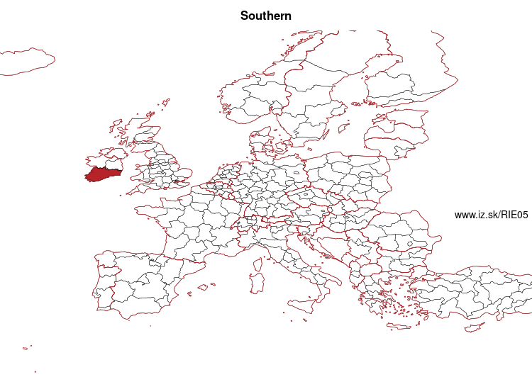 mapka Southern IE05