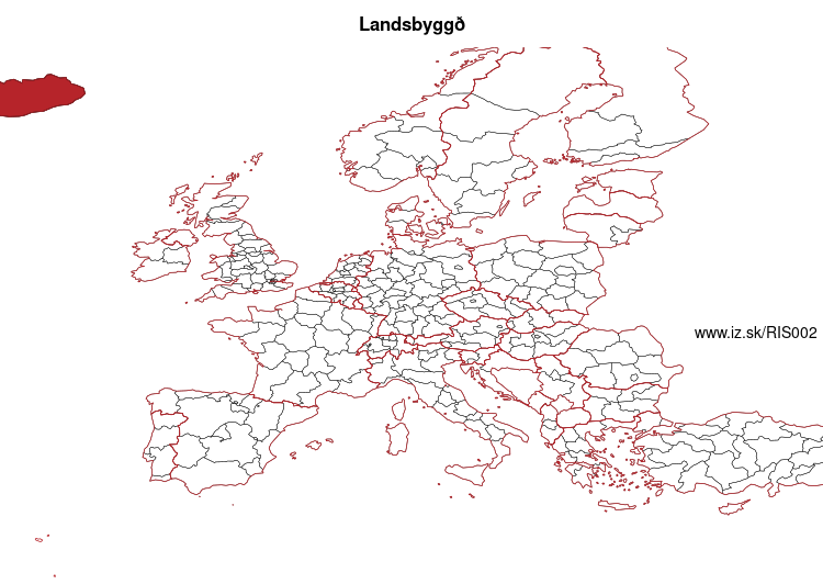 mapka Landsbyggð IS002