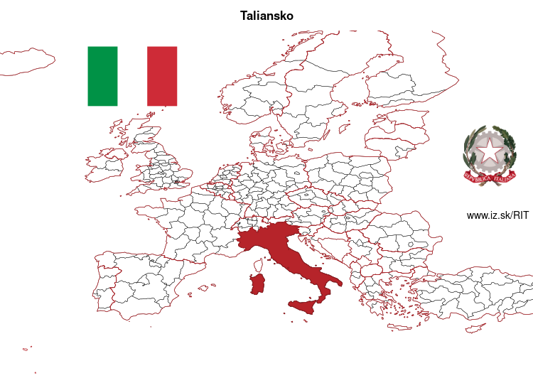 mapka Taliansko IT