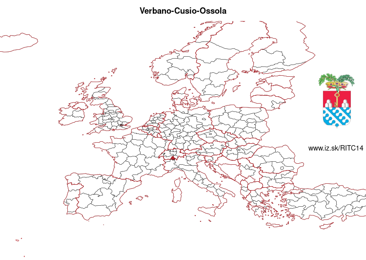 mapka Verbano-Cusio-Ossola ITC14