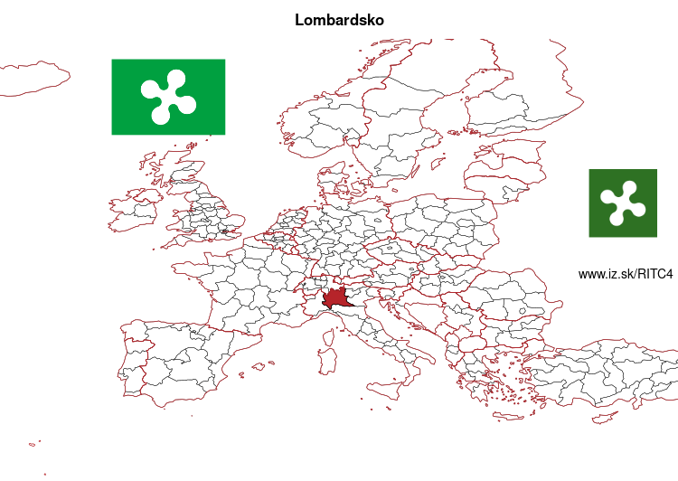 mapka Lombardsko ITC4