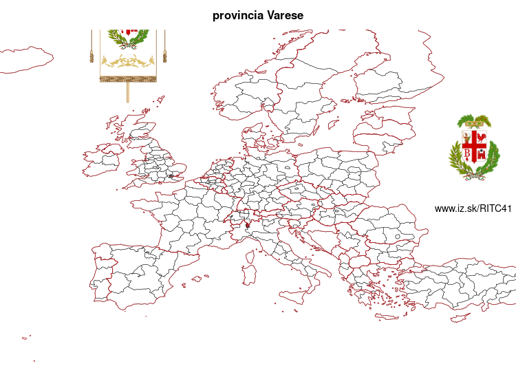 mapka provincia Varese ITC41