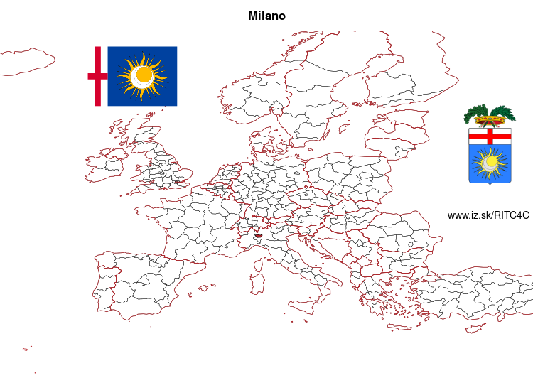 mapka Miláno ITC4C