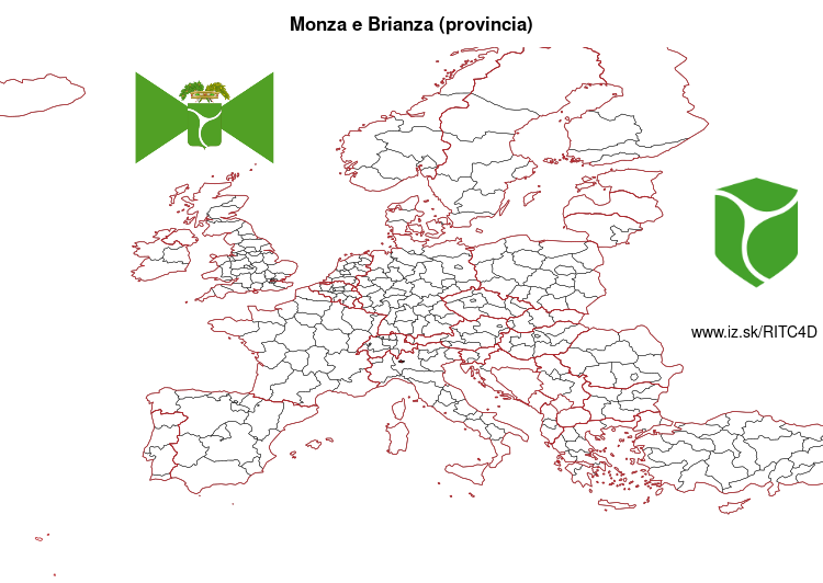 mapka Monza e Brianza (provincia) ITC4D