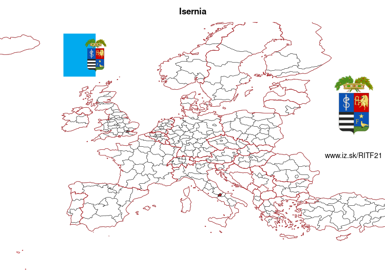 mapka Isernia ITF21