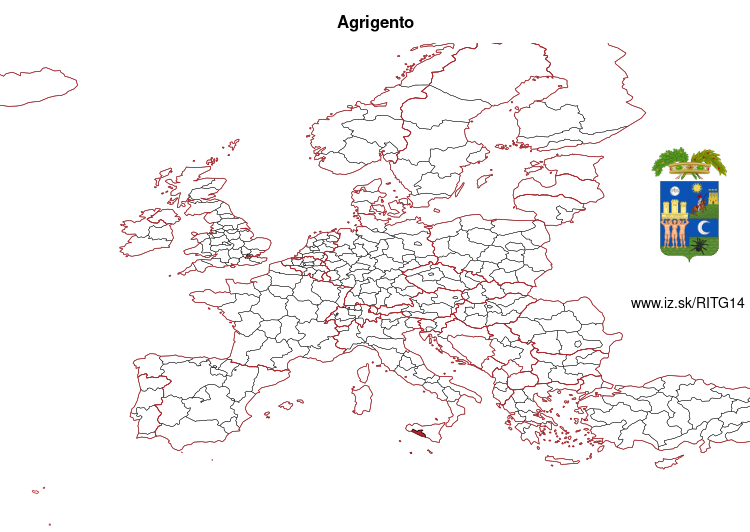 mapka Agrigento ITG14