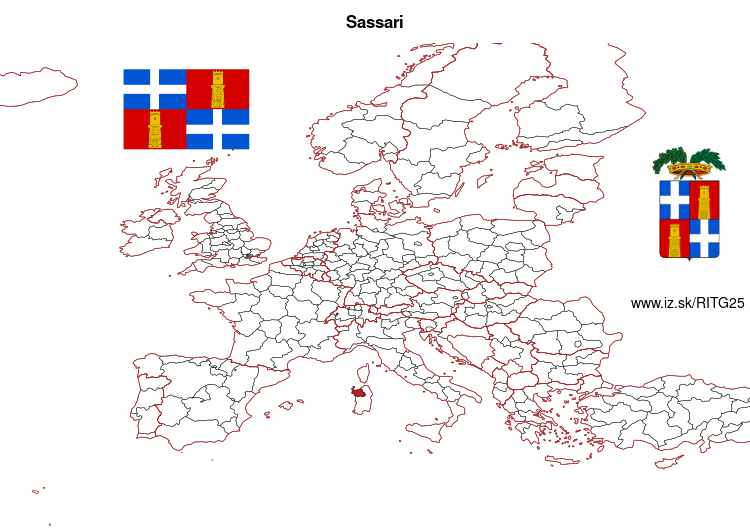 mapka Sassari ITG25