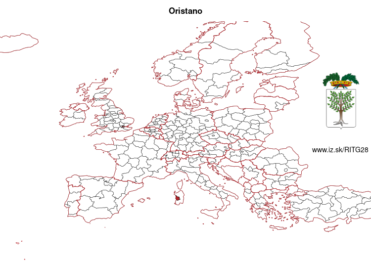 mapka Oristano ITG28