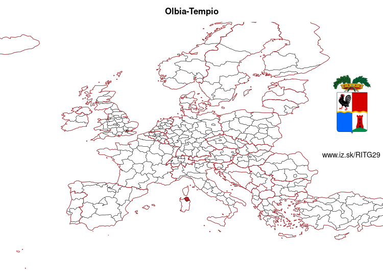 mapka Olbia-Tempio ITG29