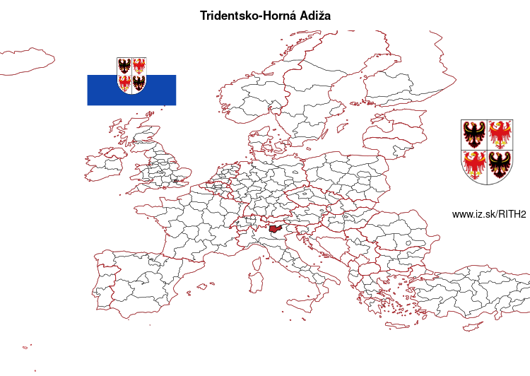 mapka Tridentsko-Horná Adiža ITH2