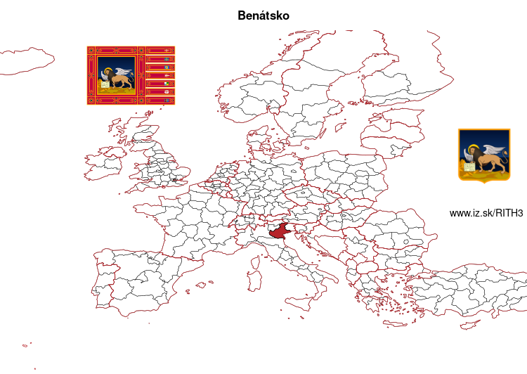 mapka Benátsko ITH3