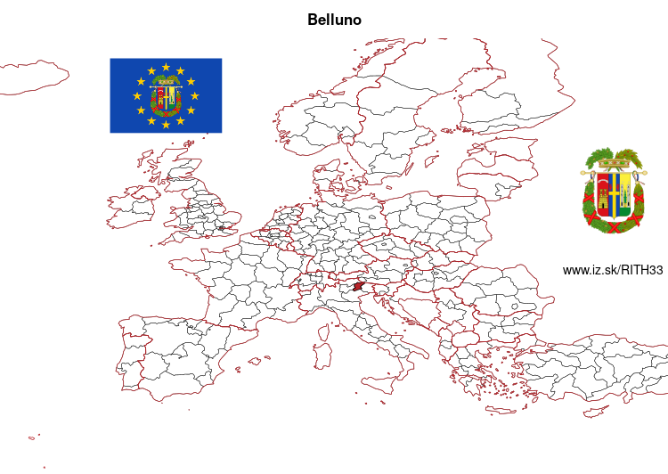 mapka Belluno ITH33