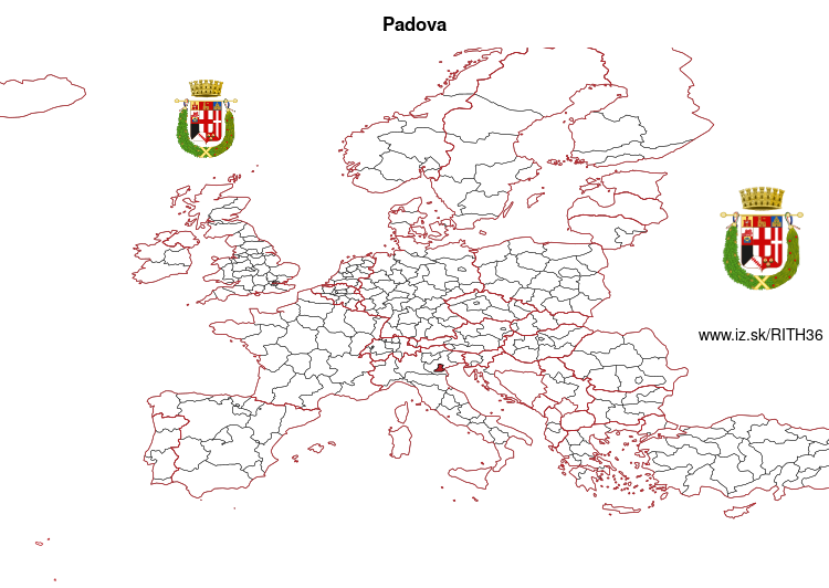 mapka Padova ITH36