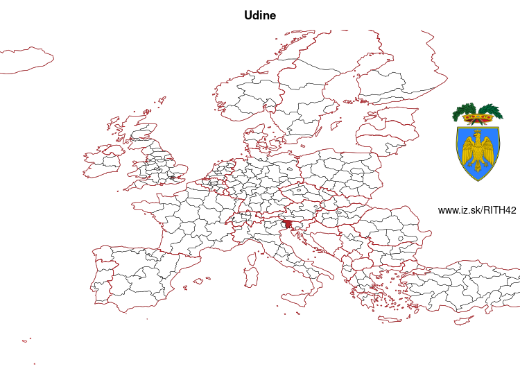 mapka Udine ITH42
