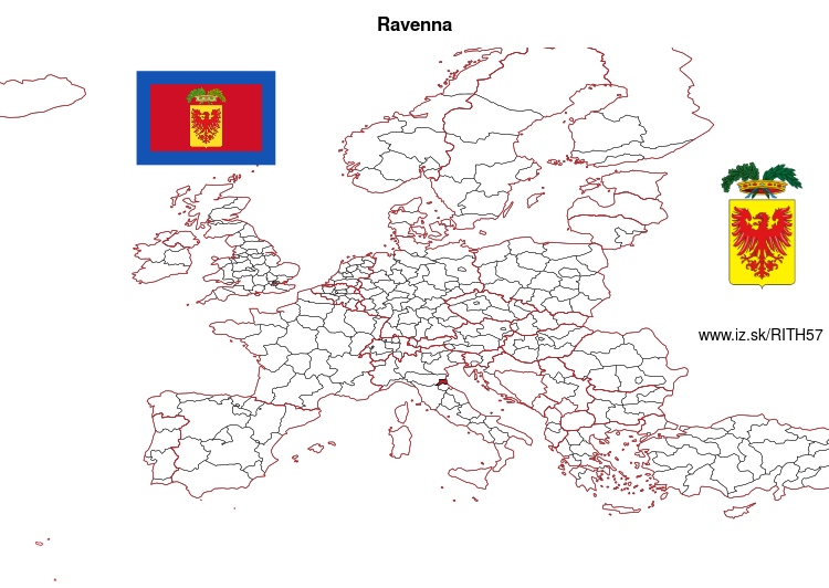 mapka Ravenna ITH57