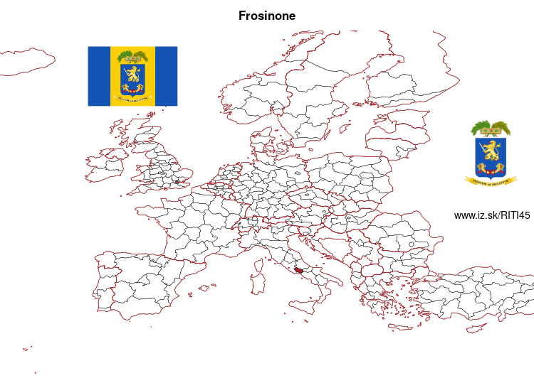 mapka Frosinone ITI45