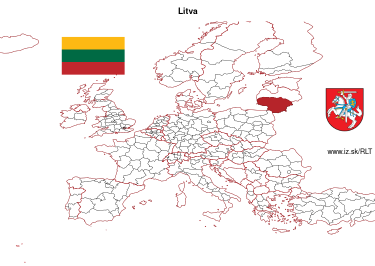 mapka Litva LT