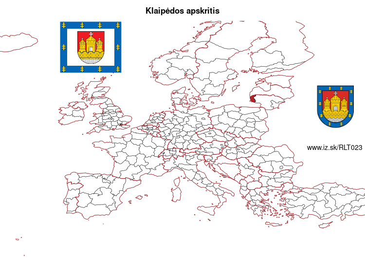 mapka Klaipėdos apskritis LT023