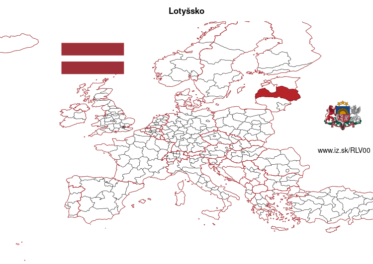 mapka Lotyšsko LV00