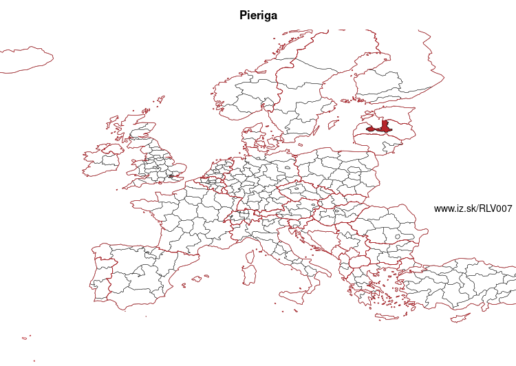 mapka Pieriga LV007