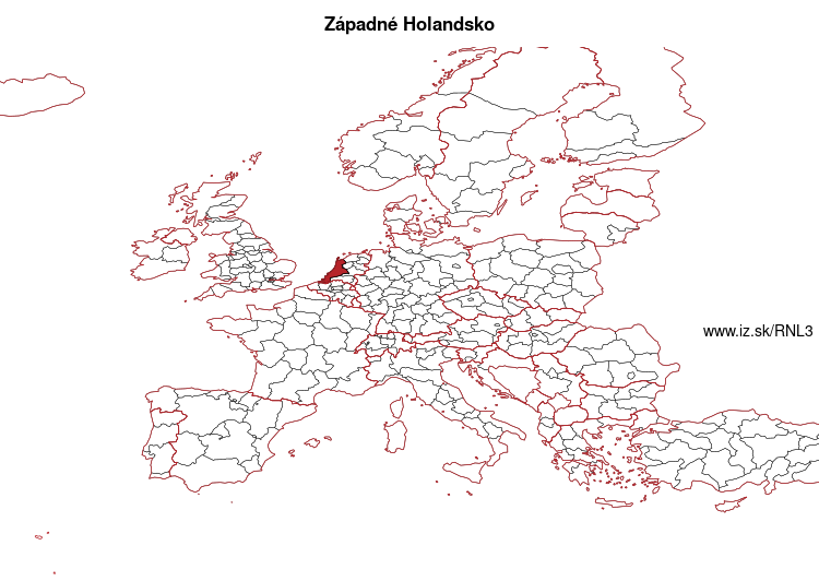 mapka Západné Holandsko NL3