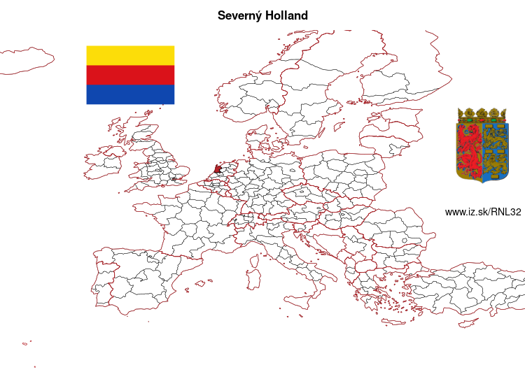 mapka Severný Holland NL32